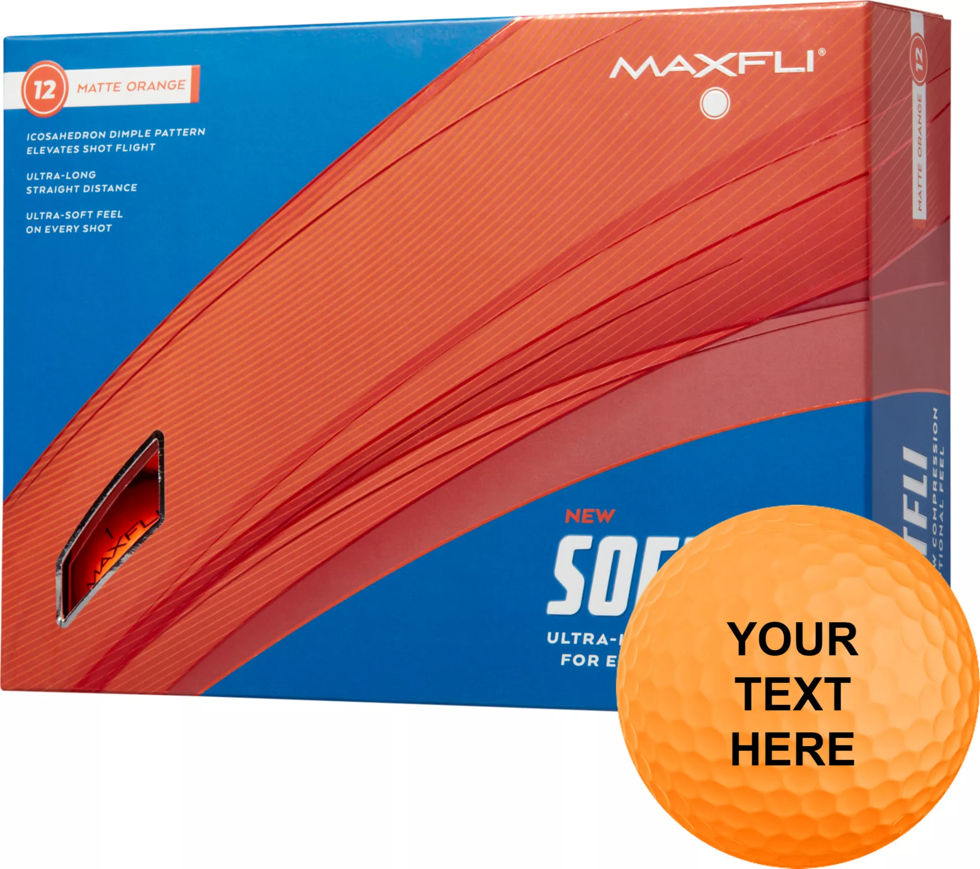 Maxfli 2023 Softfli Matte Orange Personalized Golf Balls 3 Maxfli 2023 Softfli Matte Orange Personalized Golf Balls