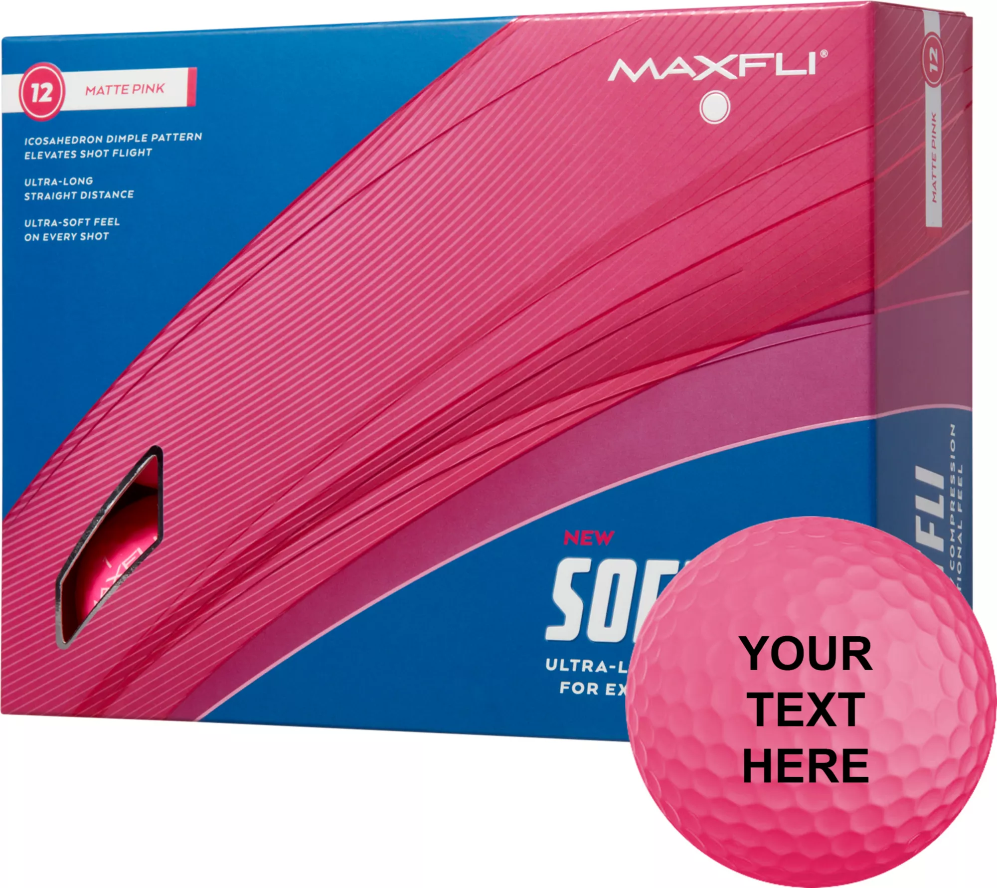 Maxfli 2023 Softfli Matte Pink Personalized Golf Balls 3 Maxfli 2023 Softfli Matte Pink Personalized Golf Balls