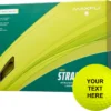 Maxfli 2023 Straightfli Matte Yellow Personalized Golf Balls -golf 23MAXU23MXSTRGHTFGBLA