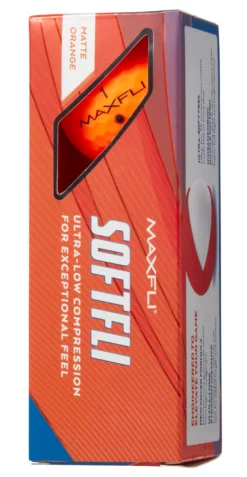Maxfli 2023 Softfli Matte Orange Personalized Golf Balls 10 Maxfli 2023 Softfli Matte Orange Personalized Golf Balls -golf MX23SOFTFLIORGP Black SLV