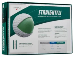 Maxfli 2023 Straightfli Personalized Golf Balls -golf MX23STRAFLIWP Black BCK