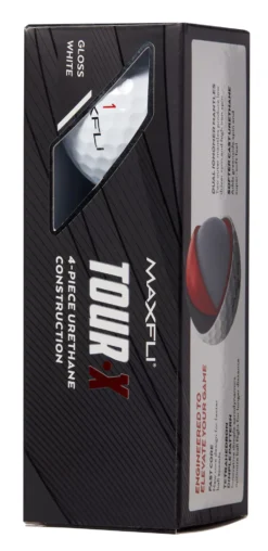 Maxfli 2023 Tour X Personalized Golf Balls -golf MX23TOURXWP Black SLV
