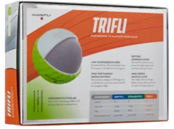 Maxfli 2023 Trifli Matte Green Personalized Golf Balls -golf MX23TRIFLIGRNP Black BCK