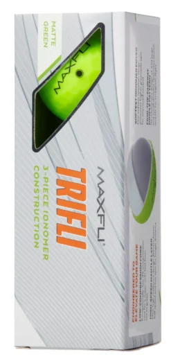 Maxfli 2023 Trifli Matte Green Personalized Golf Balls -golf MX23TRIFLIGRNP Black SLV