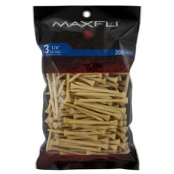 Maxfli 3.25" Golf Tees -golf MaxfliTees 3.25 200NaturalWood