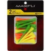 Maxfli Pronged High-Visibility Golf Tees - 40 Pack -golf ProngedHighVisibilityGolfTees 40pack