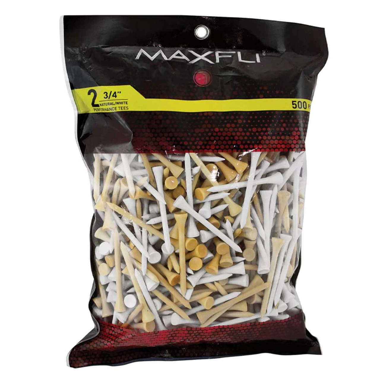 Maxfli 2.75'' Natural/White Golf Tees 500-Pack-MX182 3 Maxfli 2.75'' Natural/White Golf Tees 500-Pack-MX182