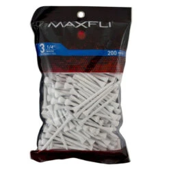 Maxfli 3.25'' Golf Tees White 200-Pack-MX313