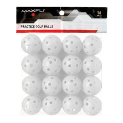 Maxfli Plastic Practice Balls - White 16-Pack